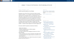 Desktop Screenshot of bmcvolunteers.blogspot.com