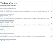 Tablet Screenshot of foodwhisperers1.blogspot.com