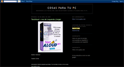 Desktop Screenshot of cosas-para-tu-pc.blogspot.com