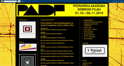 Desktop Screenshot of poznanskaakademiadobregofilmu.blogspot.com