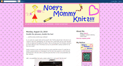 Desktop Screenshot of noeysmommyknits.blogspot.com