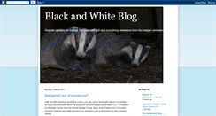 Desktop Screenshot of blackwhitebadger.blogspot.com