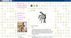 Desktop Screenshot of mothers-guide-how-to-be-perfect.blogspot.com