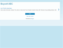 Tablet Screenshot of goboycottabc.blogspot.com