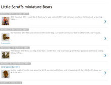 Tablet Screenshot of littlescruffsminiaturebears.blogspot.com