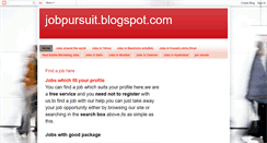 Desktop Screenshot of jobpursuit.blogspot.com