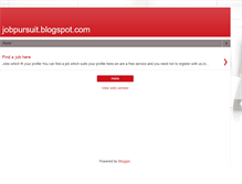 Tablet Screenshot of jobpursuit.blogspot.com