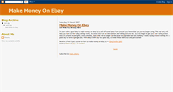 Desktop Screenshot of makemoneyonebay2007.blogspot.com