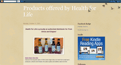 Desktop Screenshot of healthforlifeproducts.blogspot.com