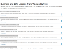 Tablet Screenshot of buffettonbusiness.blogspot.com