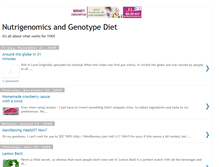 Tablet Screenshot of nutrigenomicsandgenotypediet.blogspot.com