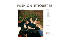 Desktop Screenshot of fashionetiquette.blogspot.com