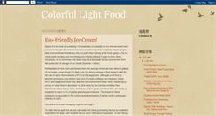 Desktop Screenshot of colorfullightfood.blogspot.com