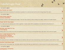 Tablet Screenshot of colorfullightfood.blogspot.com