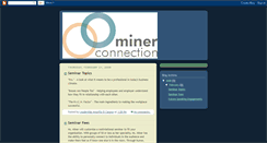 Desktop Screenshot of minerconnection.blogspot.com