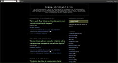 Desktop Screenshot of forumsociedadecivil.blogspot.com