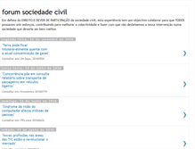 Tablet Screenshot of forumsociedadecivil.blogspot.com