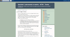 Desktop Screenshot of mostraspaziale.blogspot.com