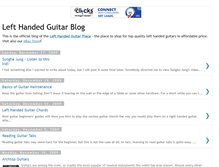 Tablet Screenshot of lefthandedguitarblog.blogspot.com