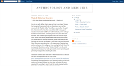 Desktop Screenshot of anthropologyandmedicine.blogspot.com