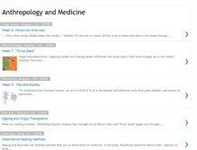 Tablet Screenshot of anthropologyandmedicine.blogspot.com