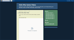 Desktop Screenshot of hellokittygamesvideos.blogspot.com