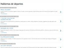 Tablet Screenshot of ecuadeportes.blogspot.com