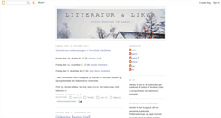 Desktop Screenshot of litteraturoglikoer.blogspot.com