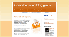 Desktop Screenshot of comohacerunbloggratis.blogspot.com