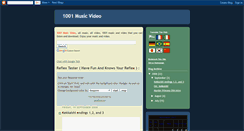 Desktop Screenshot of 1001musicvideo.blogspot.com