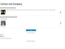 Tablet Screenshot of carlsonandcompany.blogspot.com