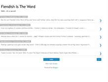 Tablet Screenshot of fiendishword.blogspot.com