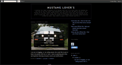 Desktop Screenshot of muskrat-mustanglovers.blogspot.com