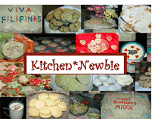 Tablet Screenshot of kitchennewbie.blogspot.com