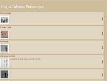 Tablet Screenshot of goguipersonajes.blogspot.com