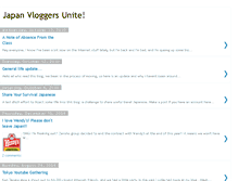 Tablet Screenshot of japanvloggers.blogspot.com