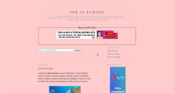 Desktop Screenshot of job-in-europe.blogspot.com