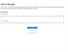 Tablet Screenshot of job-in-europe.blogspot.com