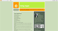 Desktop Screenshot of livingvegan.blogspot.com