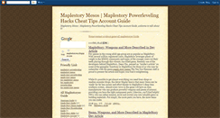 Desktop Screenshot of maplestoryer9.blogspot.com