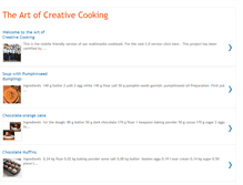 Tablet Screenshot of creativecookingmobile.blogspot.com