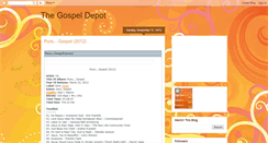 Desktop Screenshot of gospeldepot.blogspot.com