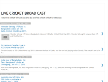 Tablet Screenshot of live-cricket4u.blogspot.com