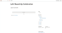 Desktop Screenshot of lehiroundupcelebration.blogspot.com