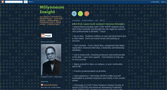 Desktop Screenshot of millynneuminsight.blogspot.com