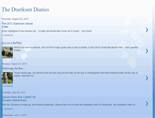 Tablet Screenshot of duerksendiaries.blogspot.com