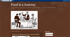 Desktop Screenshot of foodisajourney.blogspot.com