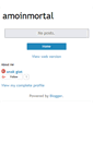 Mobile Screenshot of amoinmortal.blogspot.com