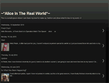 Tablet Screenshot of aliceawayfromwonderland.blogspot.com