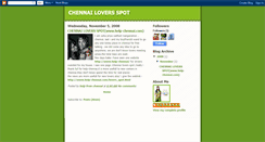 Desktop Screenshot of chennailoversspot.blogspot.com